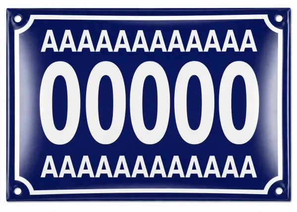 Smaltovaná cedule jako DAR číslo 30
